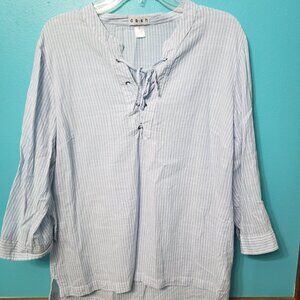 Women's dash 100% cotton shirt size Large